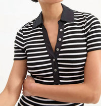 Veronica Beard - Bailey Striped Polo Dress