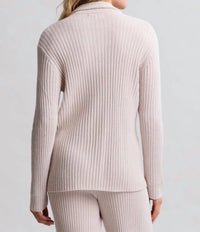 Barefoot Dreams - Cozychic Ultra Lite Lurex Rib Button Front Shirt