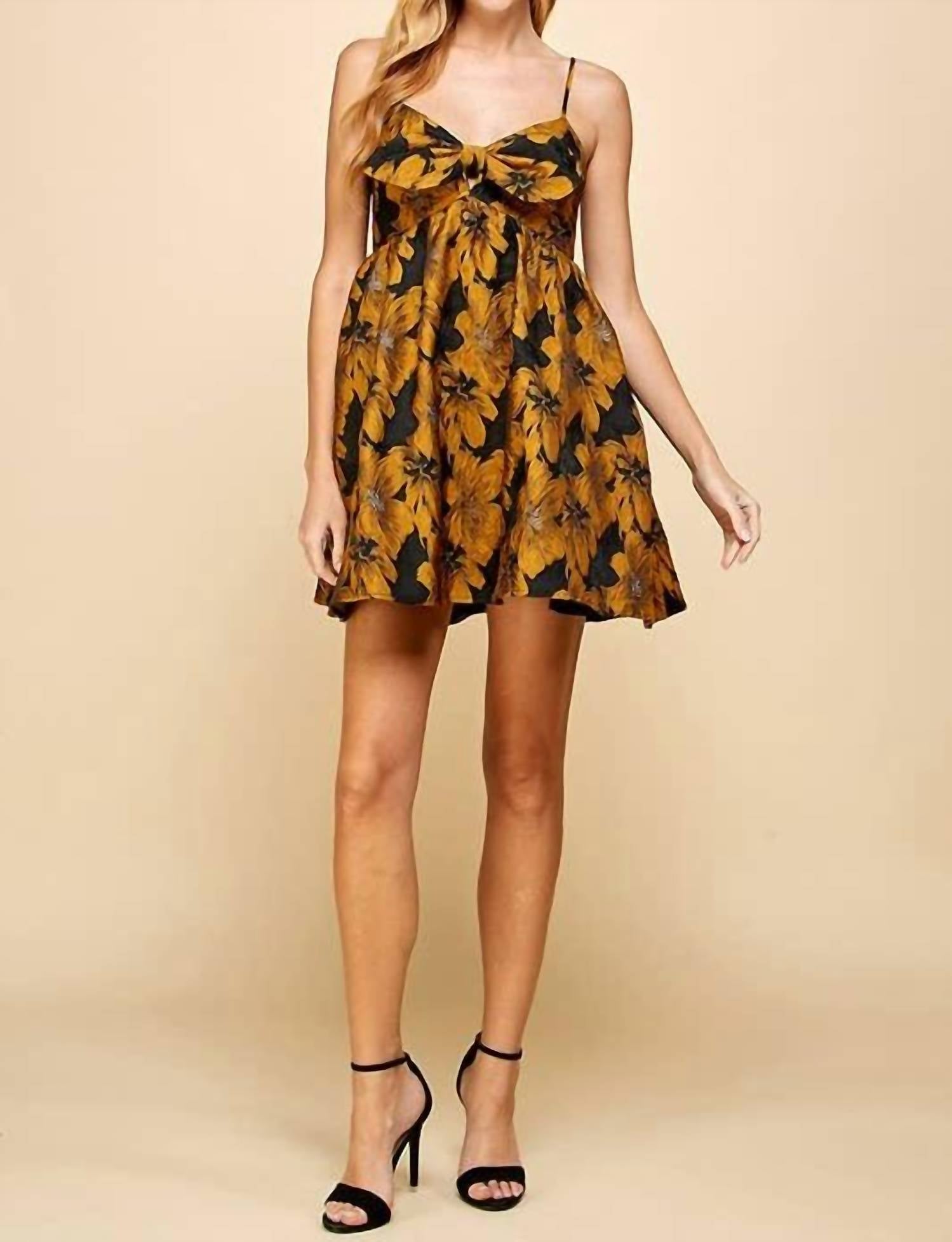 Tcec - Gilded Garden Mini Dress