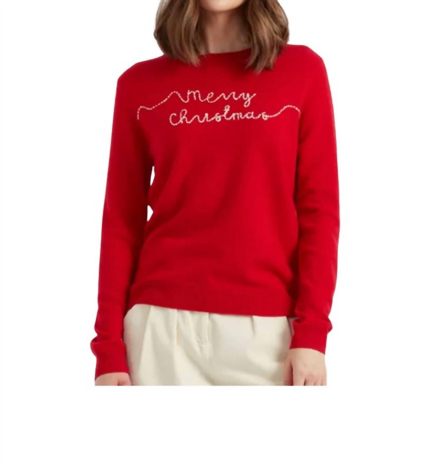Chinti & Parker - Merry Christmas Long Sleeve Sweater