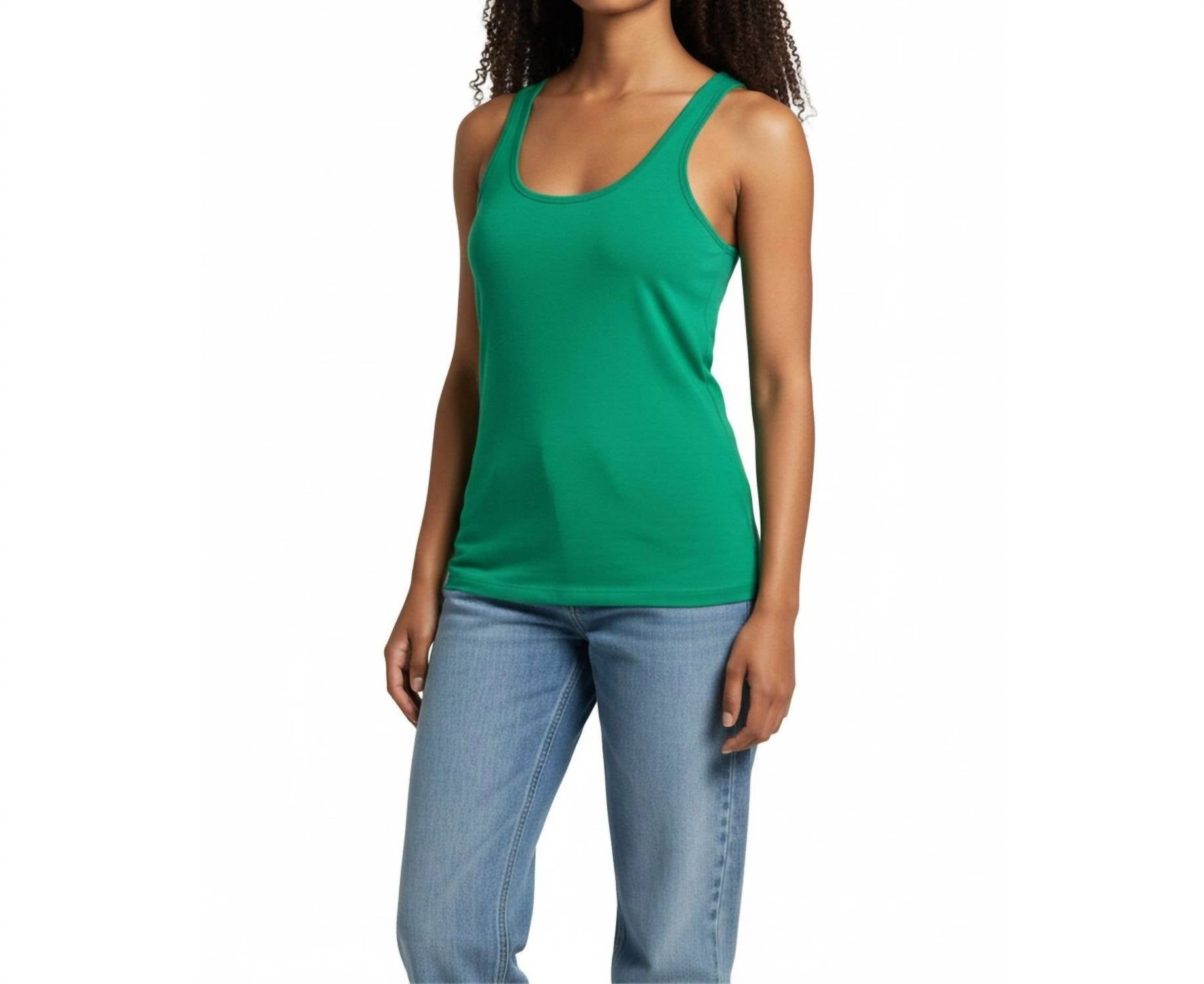 Ambar - Square Neck Slim Fit Tank Top