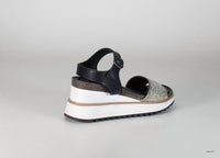 DIBA True Women's Sky High Sandals in pewter black - women's sandal - alternate view