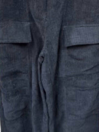 Hunter & Brown Women's Cargo Corduroy Pant in black - women's pants - detail view