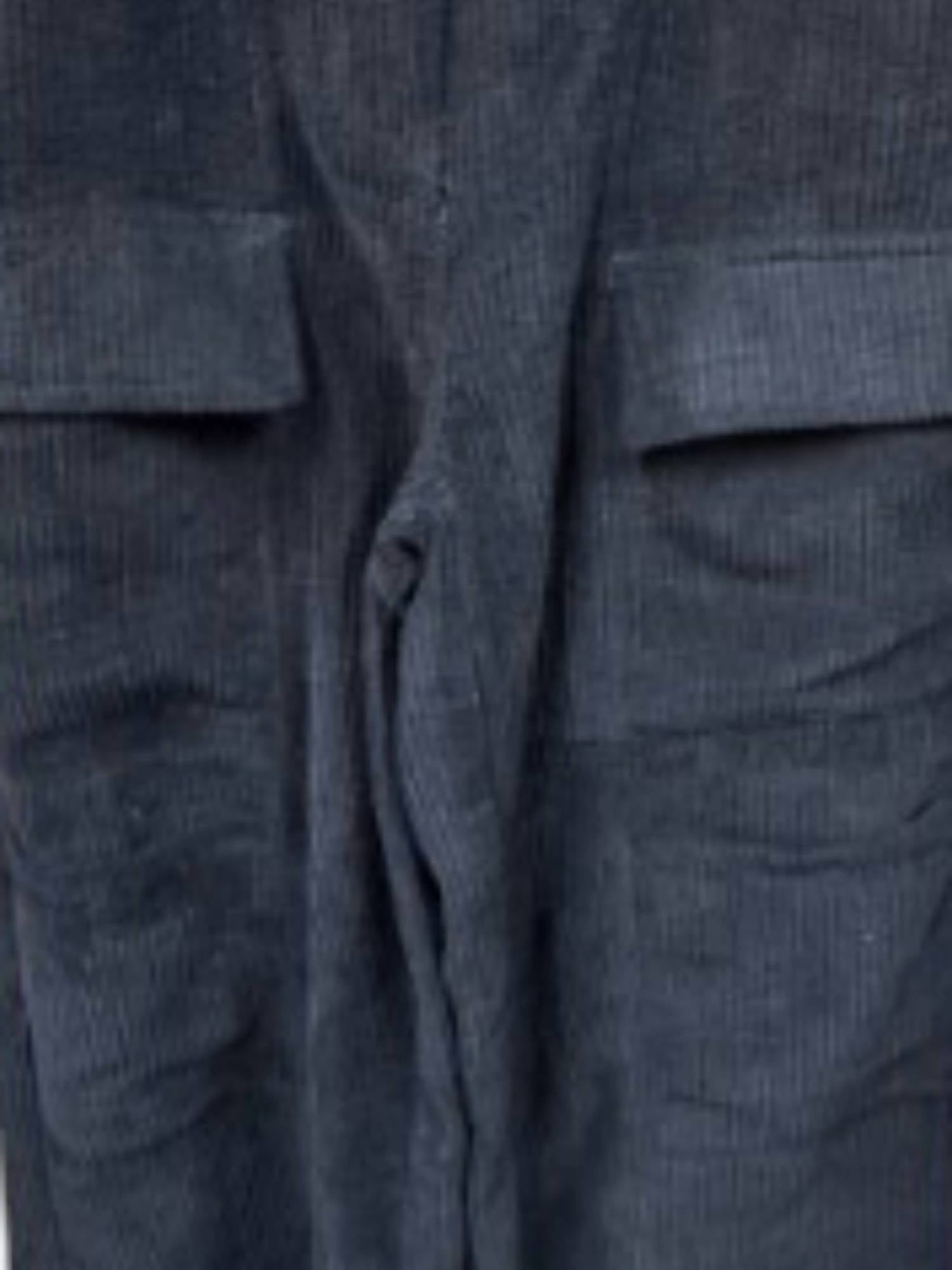 Hunter & Brown Women's Cargo Corduroy Pant in black - women's pants - detail view