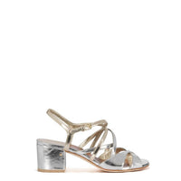 Laurence Dacade - JANET Bi-color metallic leather sandal