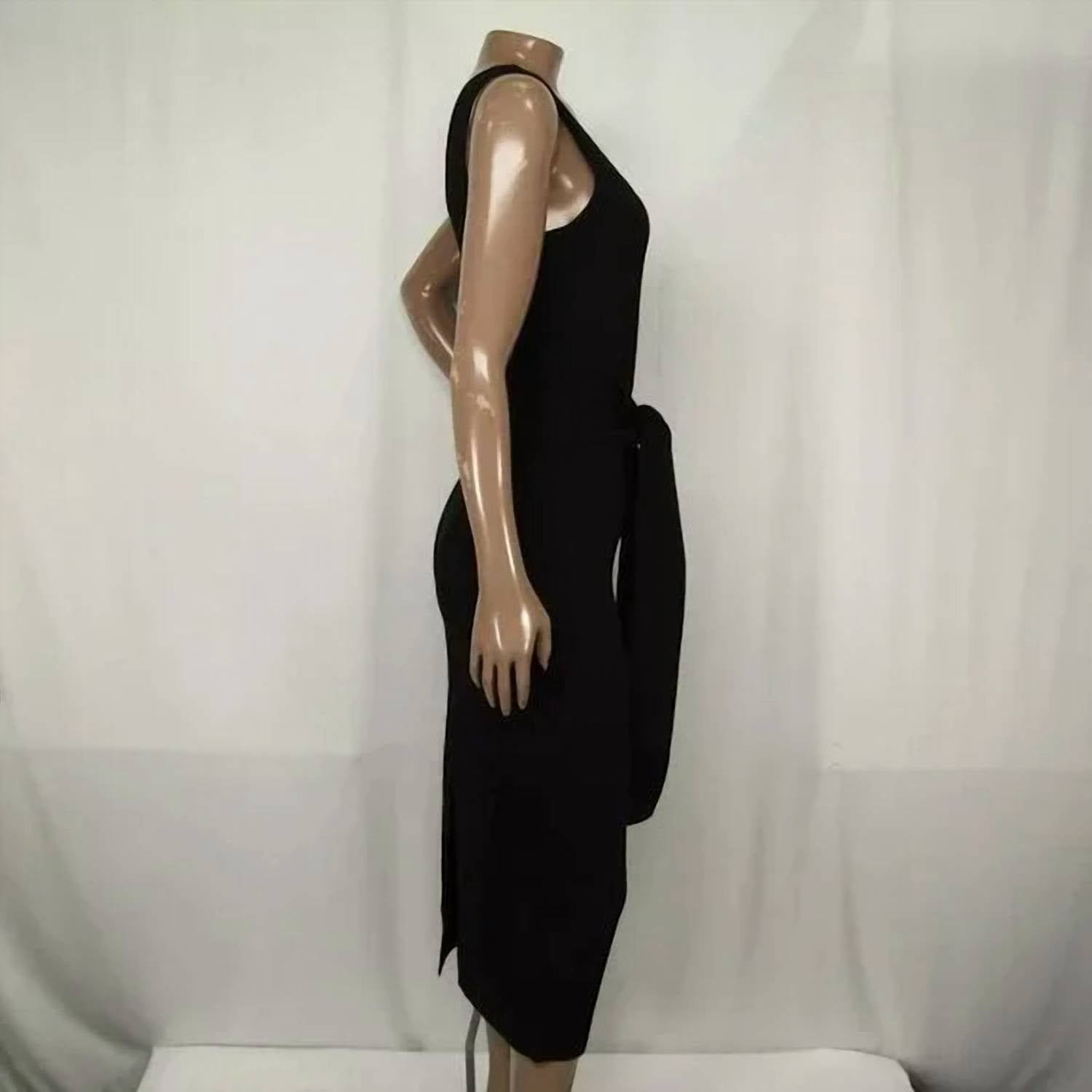 Toccin - Women's Lucy Scoop Neck Tie Front Midi Tank Dress