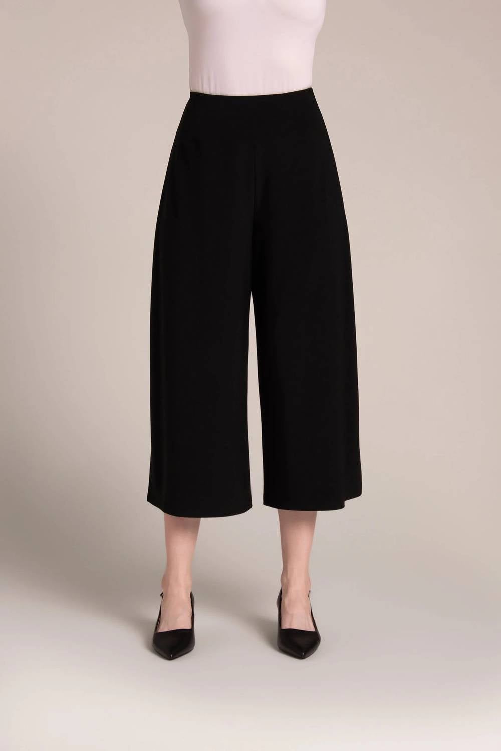 Sympli - Side Slit Wide Leg Capri Pant