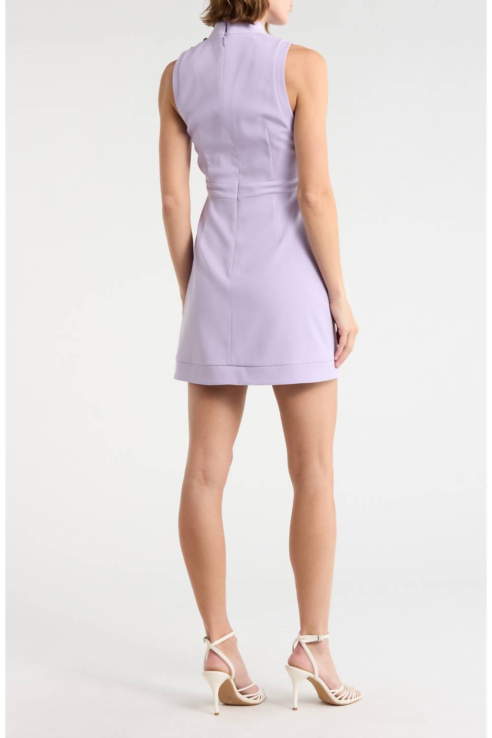 Alice + Olivia - Mock Neck Sleeveless Fit & Flare Dress