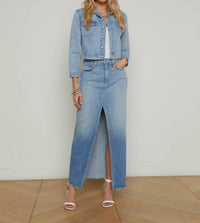 L'Agence - Koda Cropped Denim Jacket