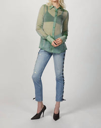 CHIFFON SLIM SHIRT