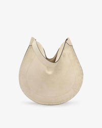 ISABEL MARANT Oskan Hobo Soft Shoulder Bag in chalk - women's bag - detail view