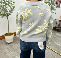 Mystree - Aria Floral Collared Sweater