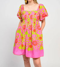 Uncle Frank - Pop Flower Border Dress