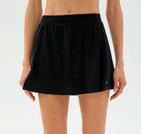 SPLITS59 Venus High Waisted Skort in black - women's shorts
