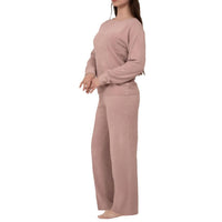 Barefoot Dreams - Jersey Roll Pullover & Wide Leg Pant