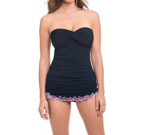 Profile By Gottex - Rio Twist Front Bandeau Ruffle Swimdress