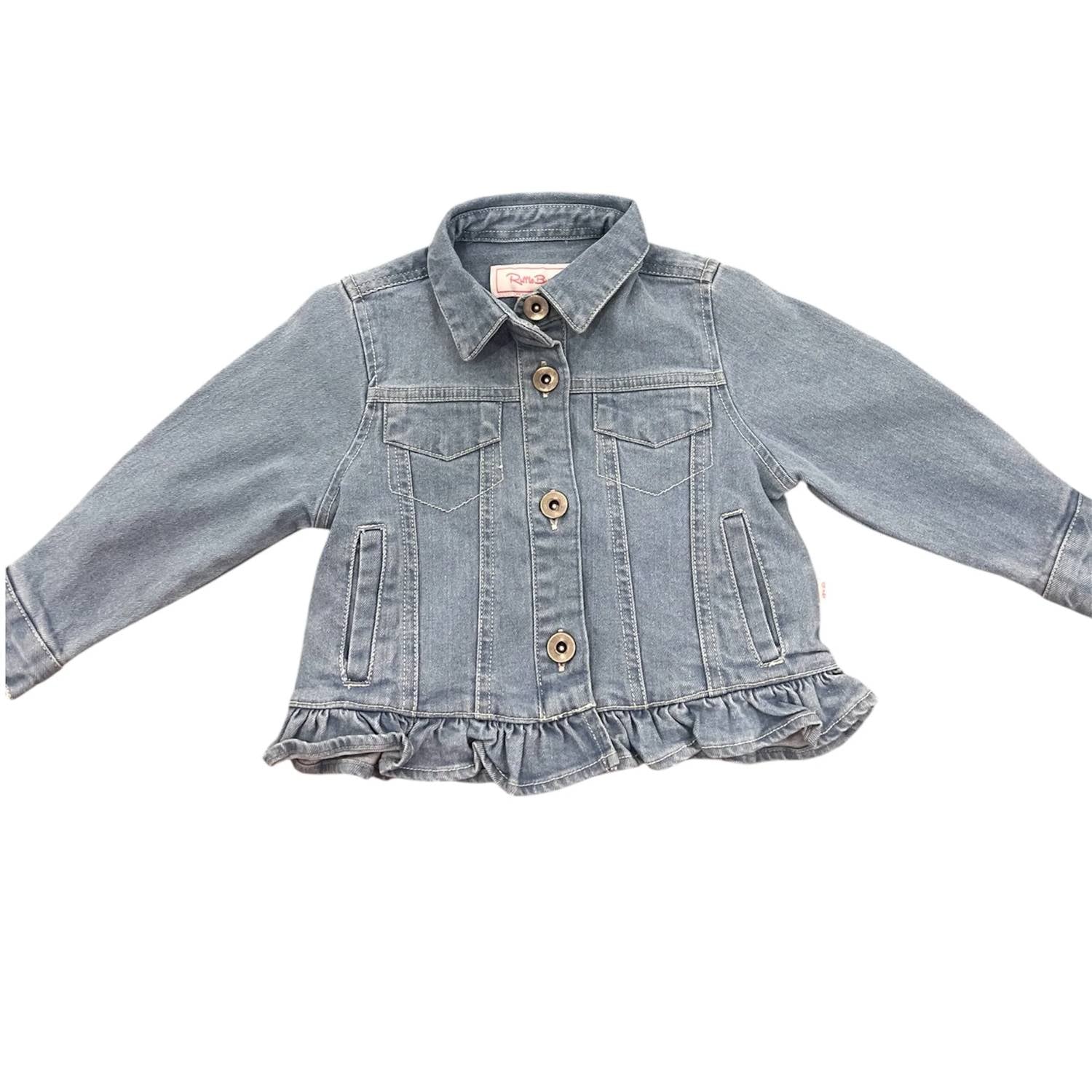 Rufflebutts - Girls Denim Ruffle Jacket