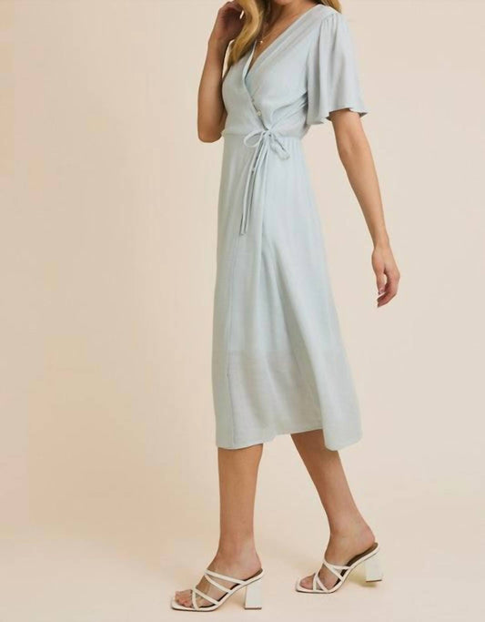 Gilli - Half Sleeve Faux Wrap Dress