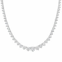 Diana M Jewels - Women's Bold 10.28 Carat Diamond Tennis Necklace