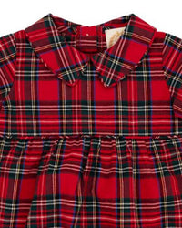The Beaufort Bonnet Company Kid's Bradford Bubble Romper in tartan - kids' item - detail view