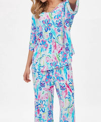 Dear Scarlett - Cabana Lounge Wear Travel Set