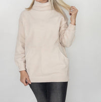 Bluivy - Mock Kneck Knit Tunic Sweater