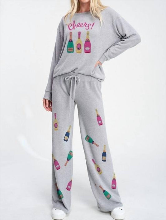 Phil Love - Holiday Champagne Comfy Loungewear Set