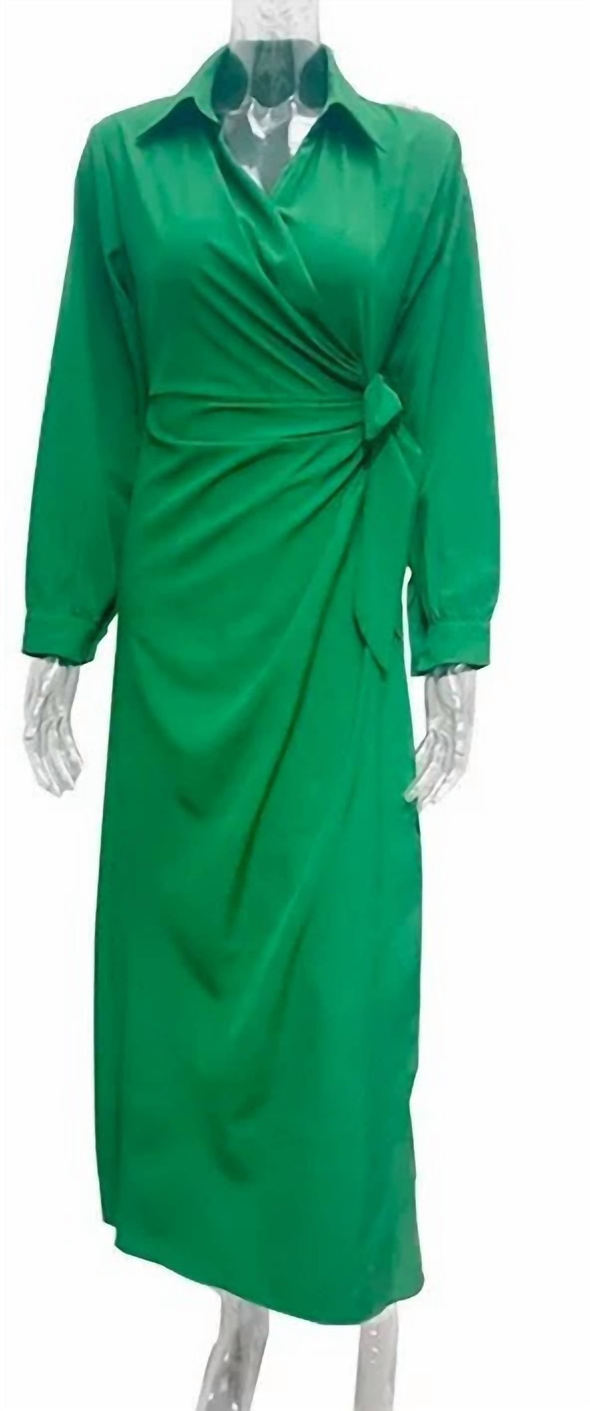 Mapcie - Women's Overlap Midi Dress