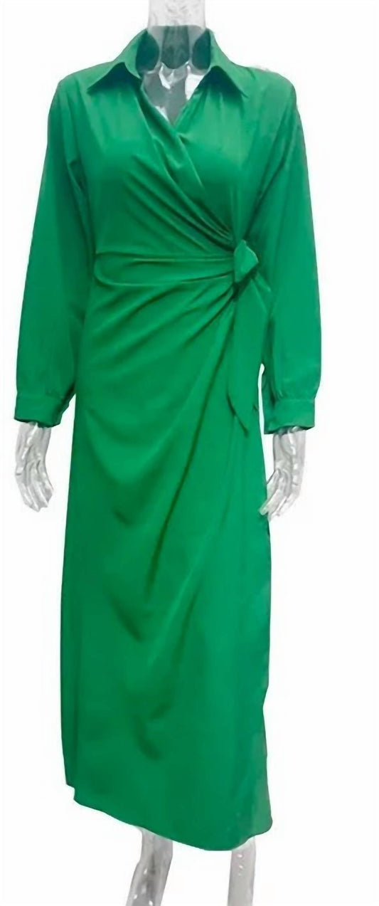 Mapcie - Women's Overlap Midi Dress