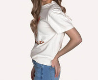 Golden Rose Co - Coquette Bow And Floral Boot Colors Tee