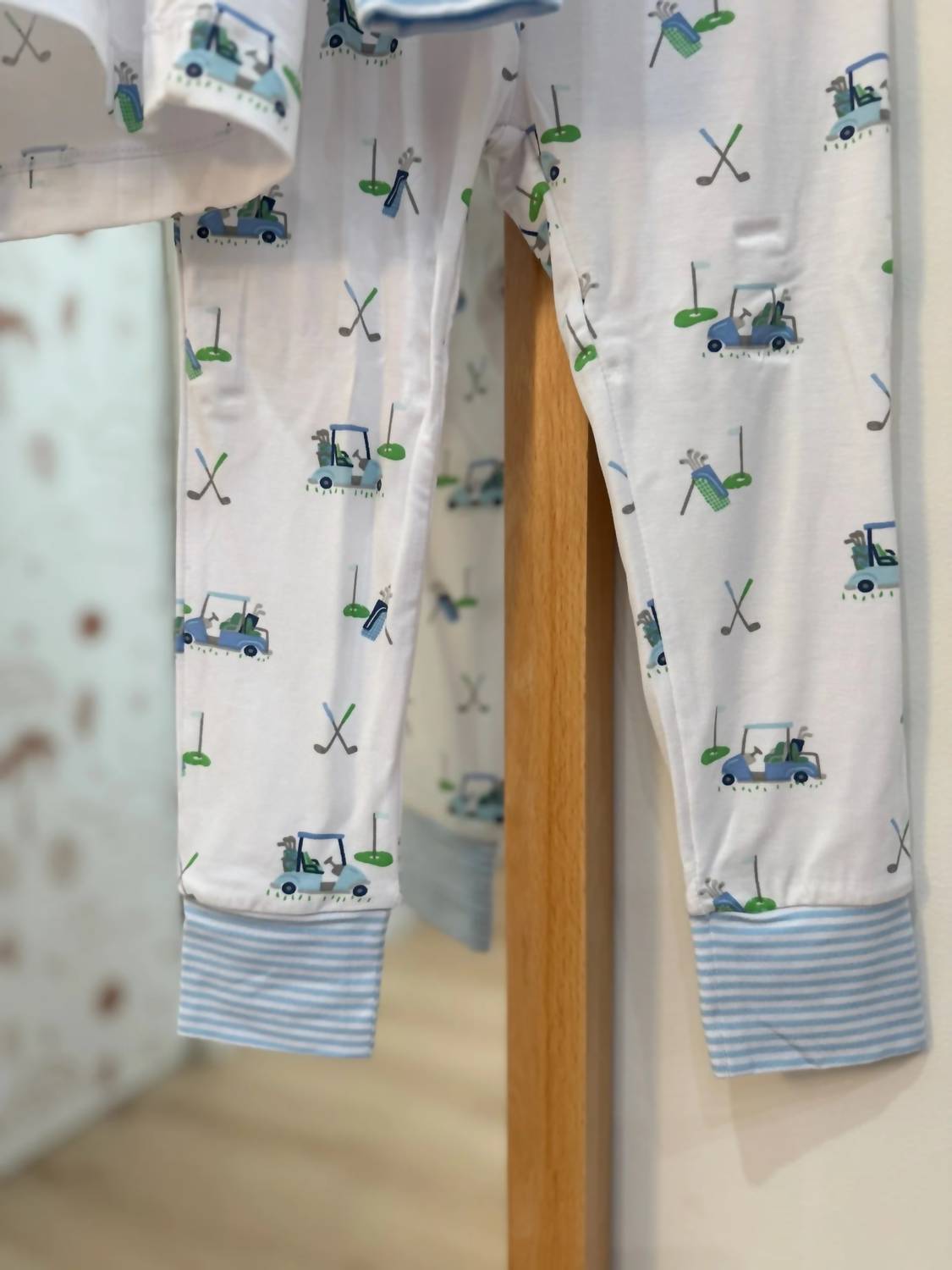 ANGEL DEAR Boys Golf Cart Long Sleeve Lounge Set in blue - item - view 4