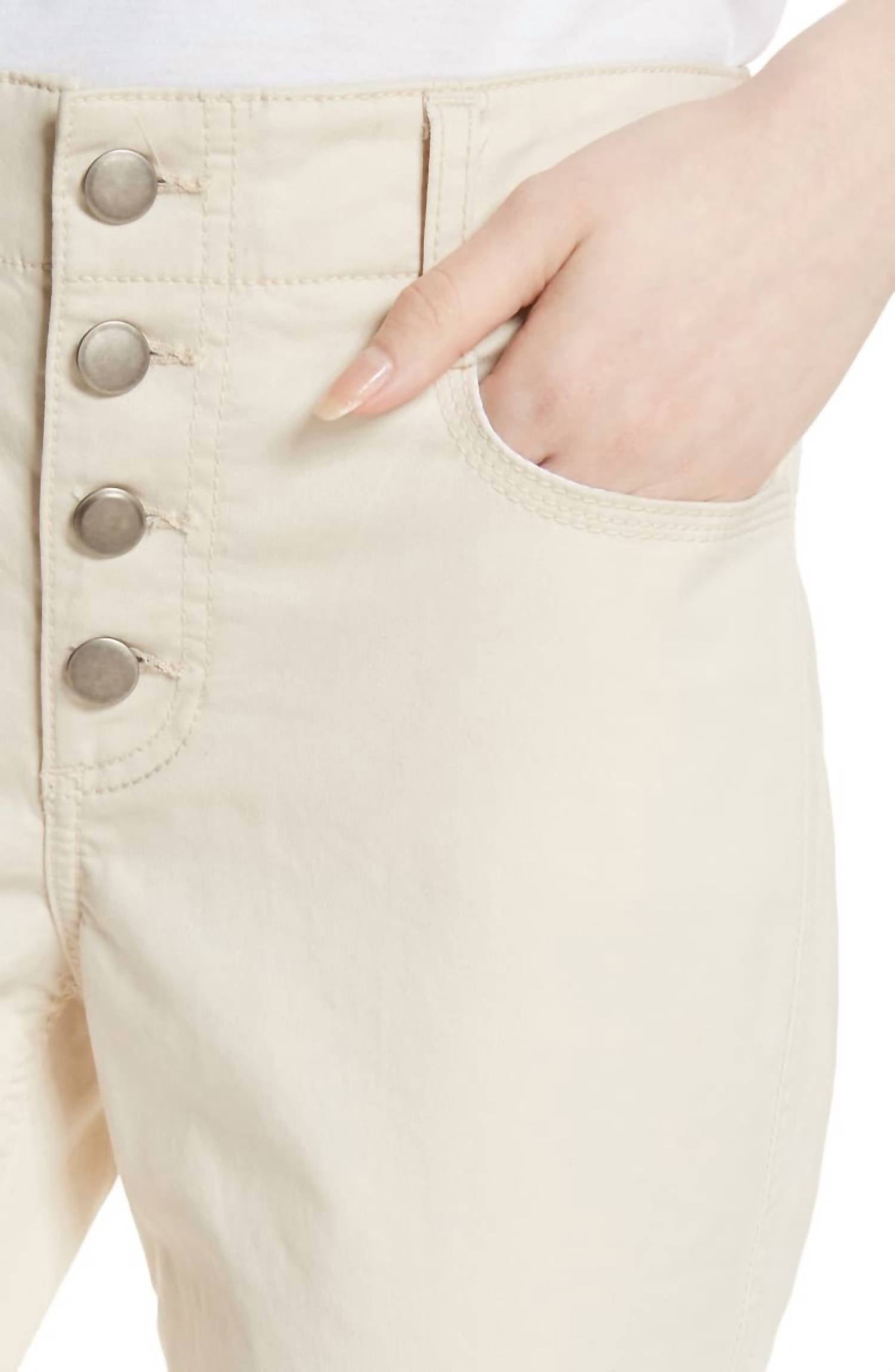 A.L.C. - Lace Up Ankle Pants with Exposed Button Fly