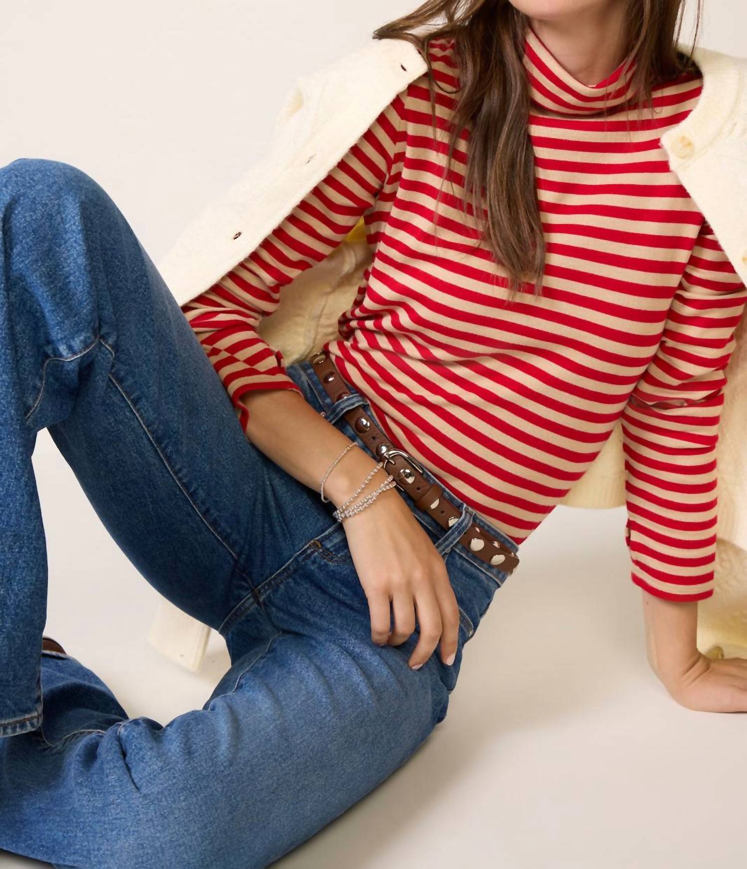 Faherty - Women's Feather Cloud Layering Turtleneck Top