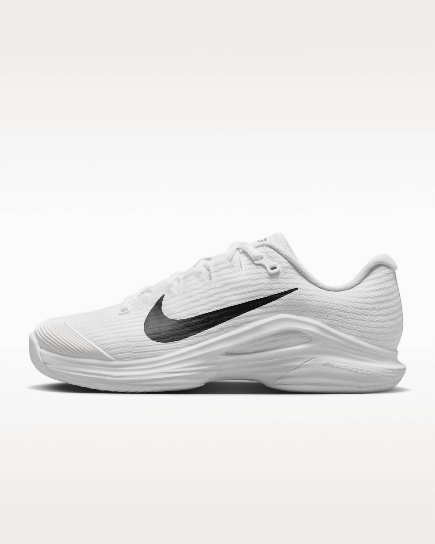 NIKE Women's Vapor 12 Hard Court Tennis Shoes in white black summit white - women's shoe - alternate view