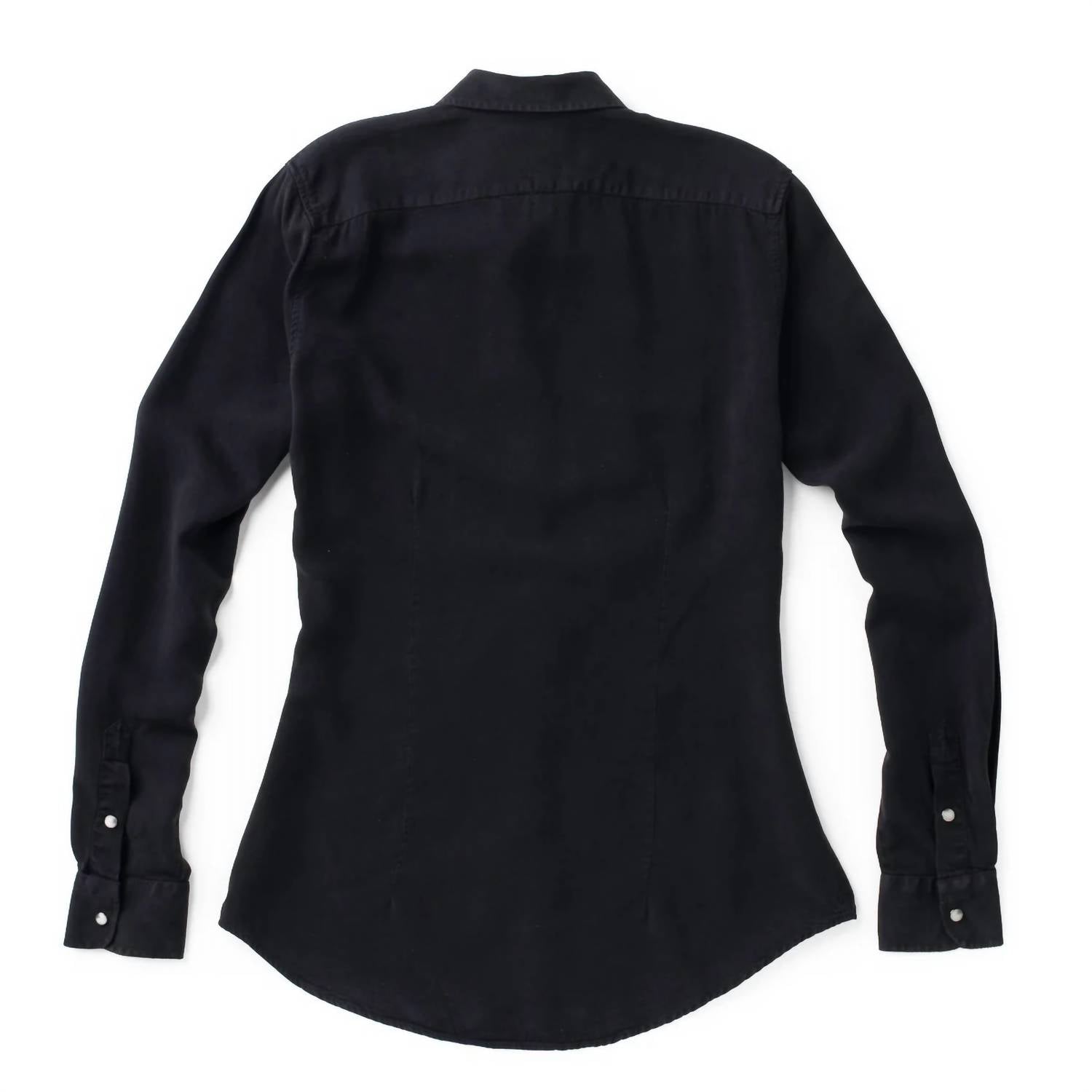 Madison Creek Outfitters Claire Solid Shirt in black - women's shirt - alternate view