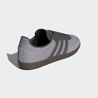 adidas Men's Samba Og Suede Crochet Detail Low Top Casual Sneakers in glory grey charcoal gum - men's sneaker - alternate view