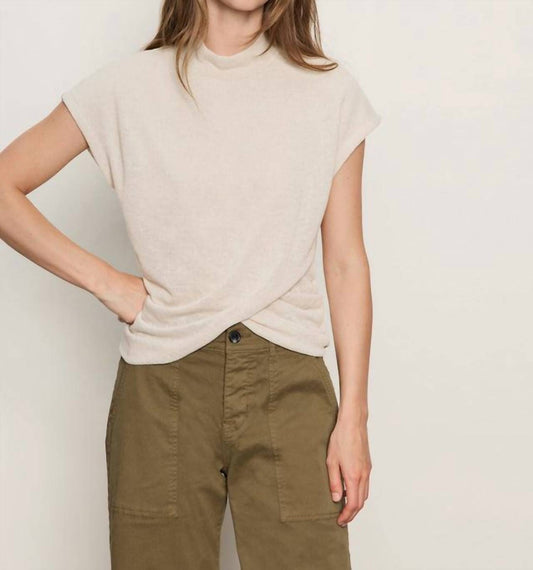 Sanctuary - Draped Sleeveless Mock Neck Top