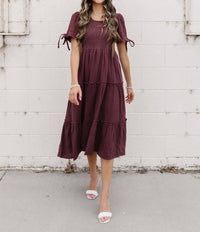 Mikarose Remington Midi Dress in brown - women's dress