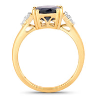Diana M Jewels - Women's Oval Natural Sapphire Fashion Ring (4.50 Ct) - Statement