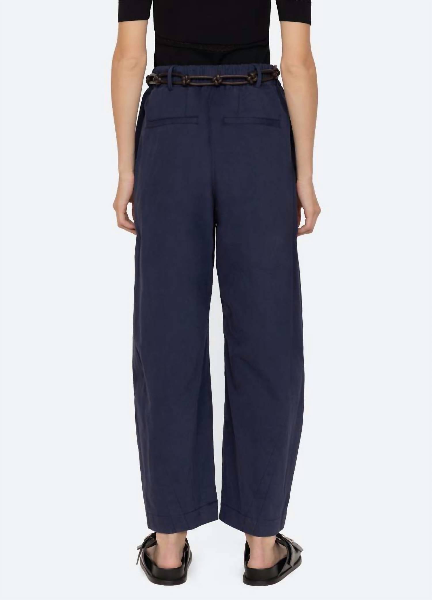 SEA Adele Sports Wear Pants in navy - women's pants - detail view