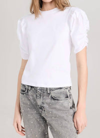 Frame - Pleated Puff Sleeve Tee
