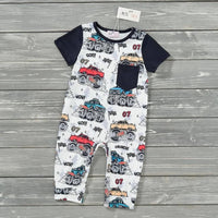 Pete + Lucy - Boys Mud Mayhem Romper