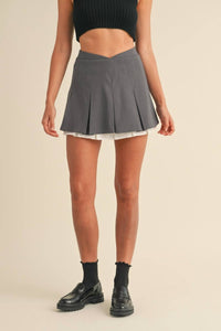 Mable - Val Pleated Mini Skirt
