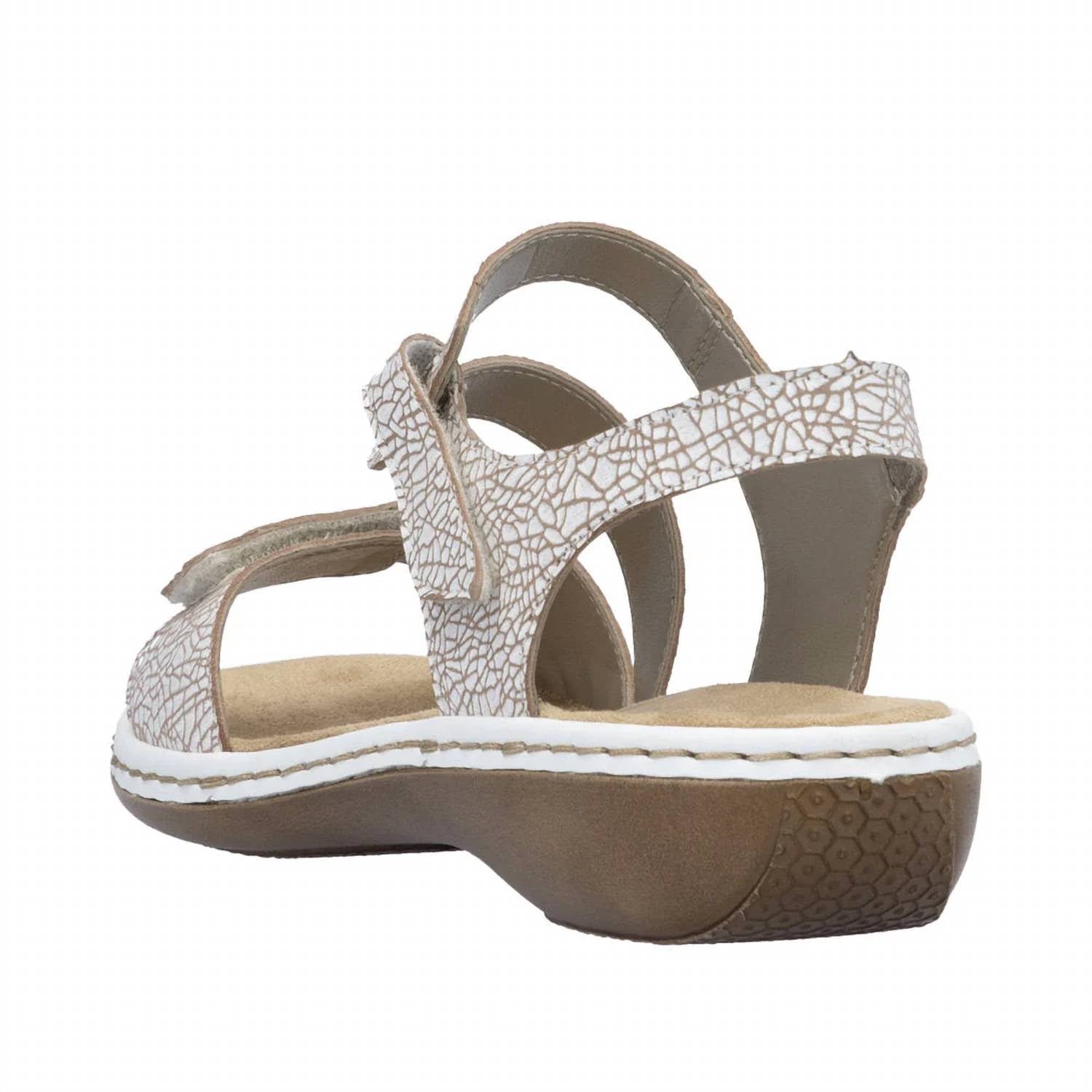 Remonte - Women's Regina C7 Cracked Leather Sandal
