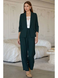 Skies Are Blue - Shirred Sleeve Blazer