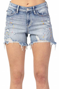 Judy Blue - Color Splash Shorts