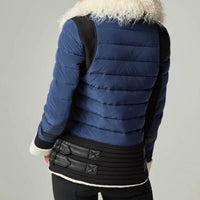 Blanc Noir - Moto Aviator Puffer Jacket