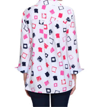 Multiples - Flounce Sleeve Button Front Shirt