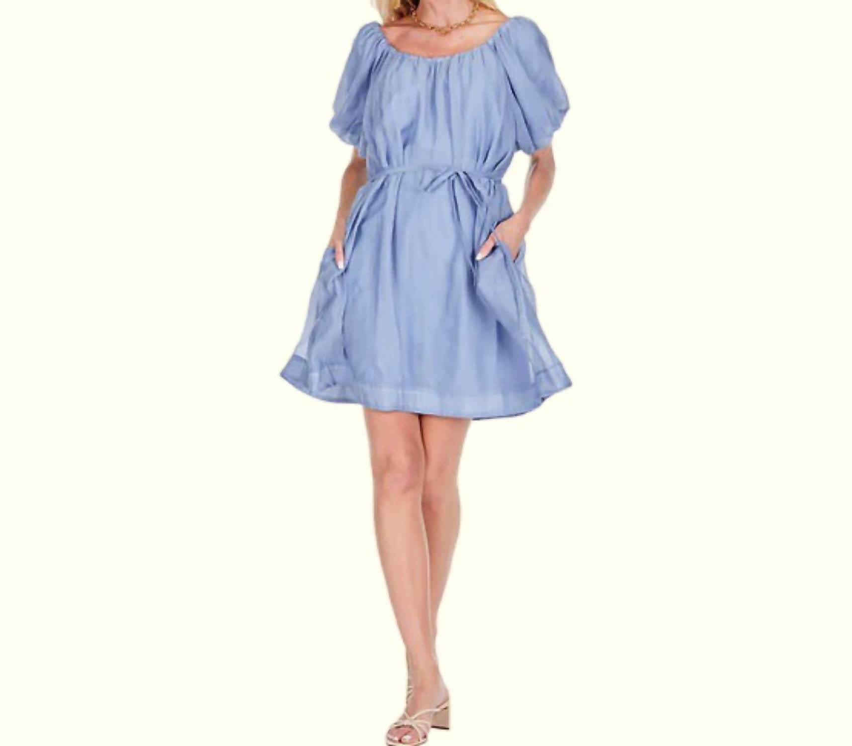 Joy Joy - Puff Sleeve Swing Dress