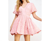 Strut & Bolt Women's Peony Floral Mini Dress in pink - women's dress